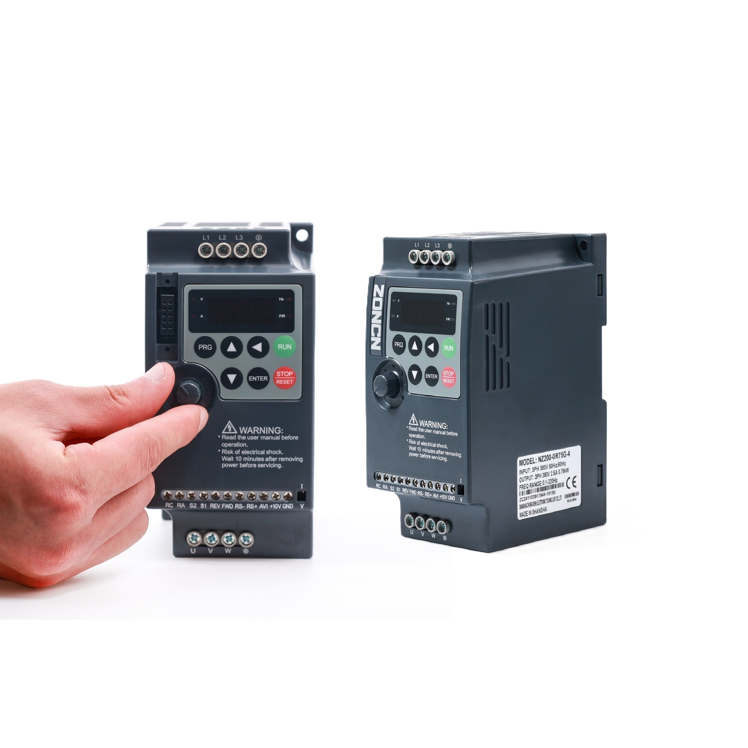 ZONCN Variable Frequency Drive 220v 380v 1hp 2hp VFD Inverter for pump